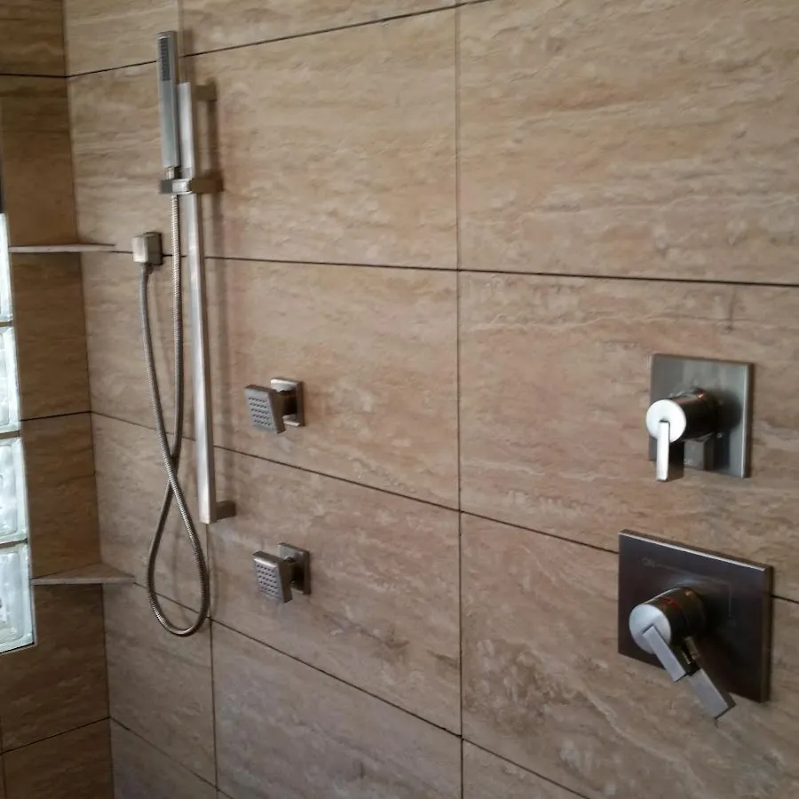 Shower fixture installation for Water Heater Replacement in Morris